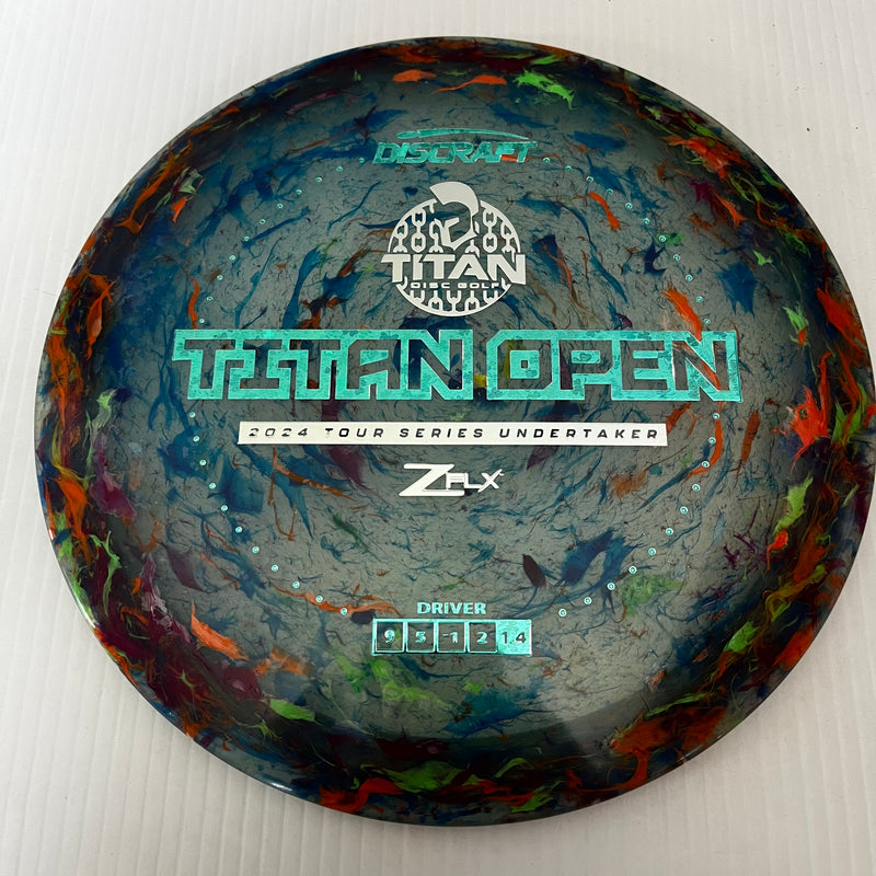 Discraft 2024 Titan Open Tour Series Jawbreaker Z FLX Undertaker 9/5/-1/2