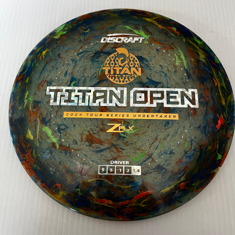 Discraft 2024 Titan Open Tour Series Jawbreaker Z FLX Undertaker 9/5/-1/2