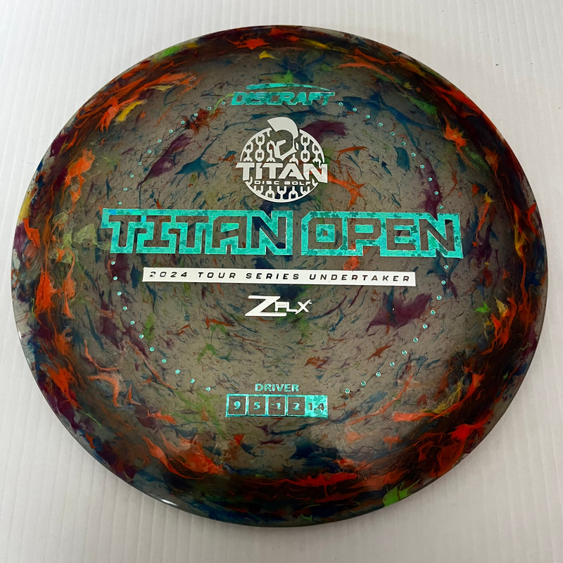 Discraft 2024 Titan Open Tour Series Jawbreaker Z FLX Undertaker 9/5/-1/2