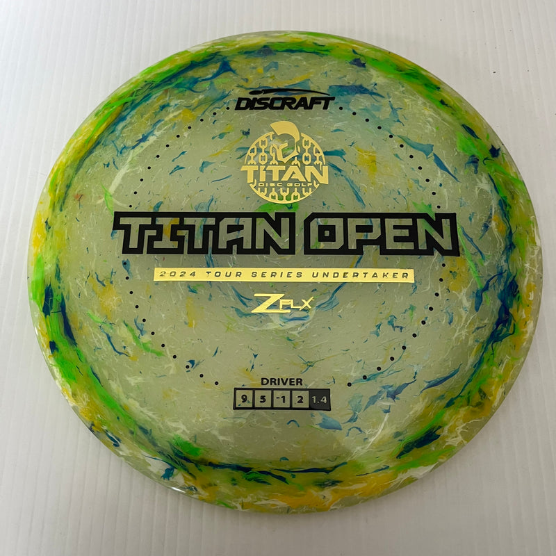 Discraft 2024 Titan Open Tour Series Jawbreaker Z FLX Undertaker 9/5/-1/2