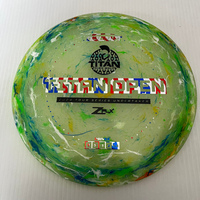 Discraft 2024 Titan Open Tour Series Jawbreaker Z FLX Undertaker 9/5/-1/2