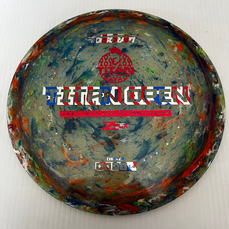 Discraft 2024 Titan Open Tour Series Jawbreaker Z FLX Undertaker 9/5/-1/2