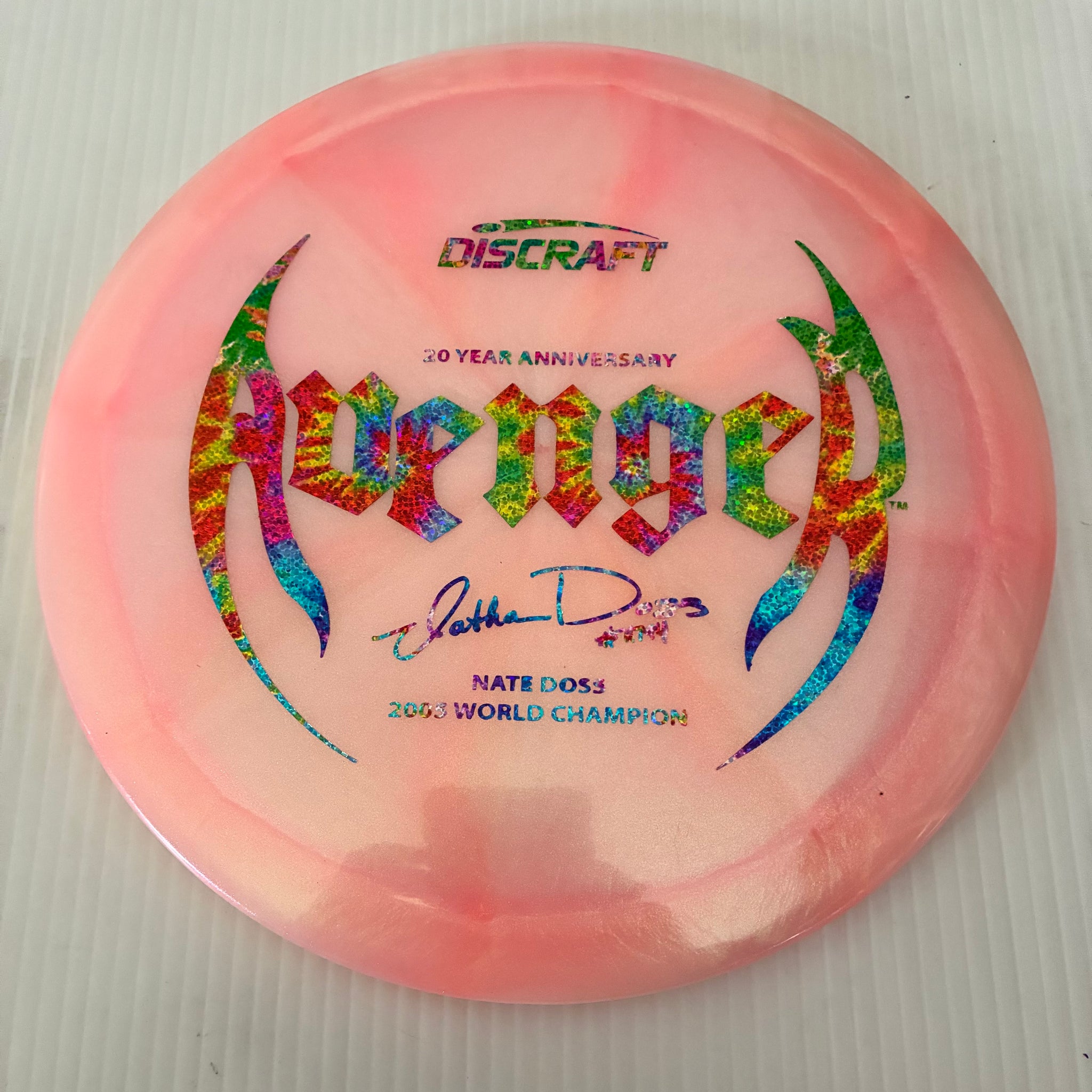 Discraft 20th Anniversary Nate Doss Swirl Colorshift Z Avenger 10/5/0/3