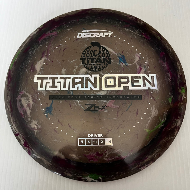 Discraft 2024 Titan Open Tour Series Jawbreaker Z FLX Undertaker 9/5/-1/2