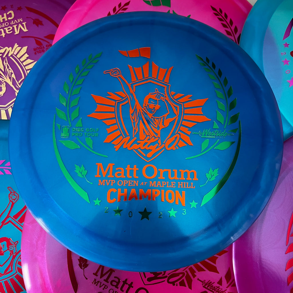 Westside Discs 2023 Matt Orum MVP Open Champion VIP-X Chameleon Stag 8/6/-1/2