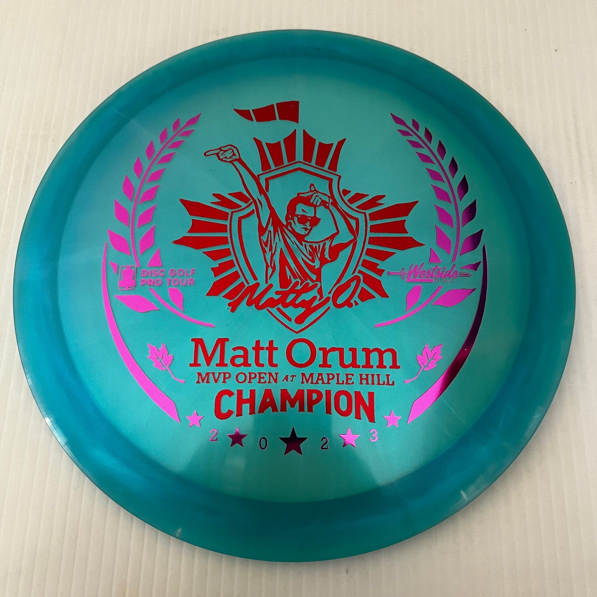 Westside Discs 2023 Matt Orum MVP Open Champion VIP-X Chameleon Stag 8/6/-1/2