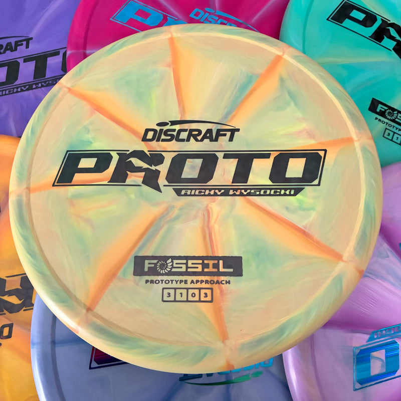 Discraft Ricky Wysocki Prototype Swirly CT Crazy Tuff Fossil 3/1/0/3