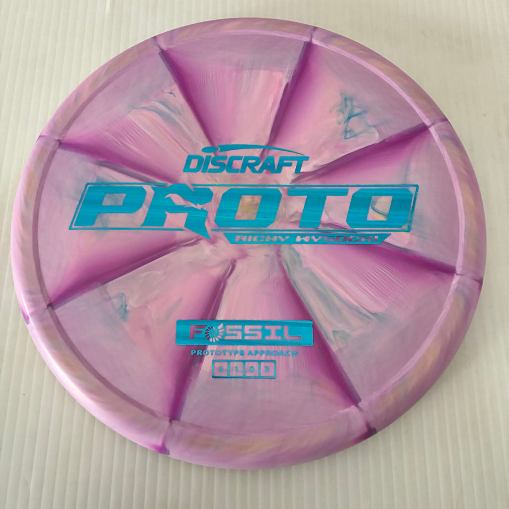 Discraft Ricky Wysocki Prototype Swirly CT Crazy Tuff Fossil 3/1/0/3