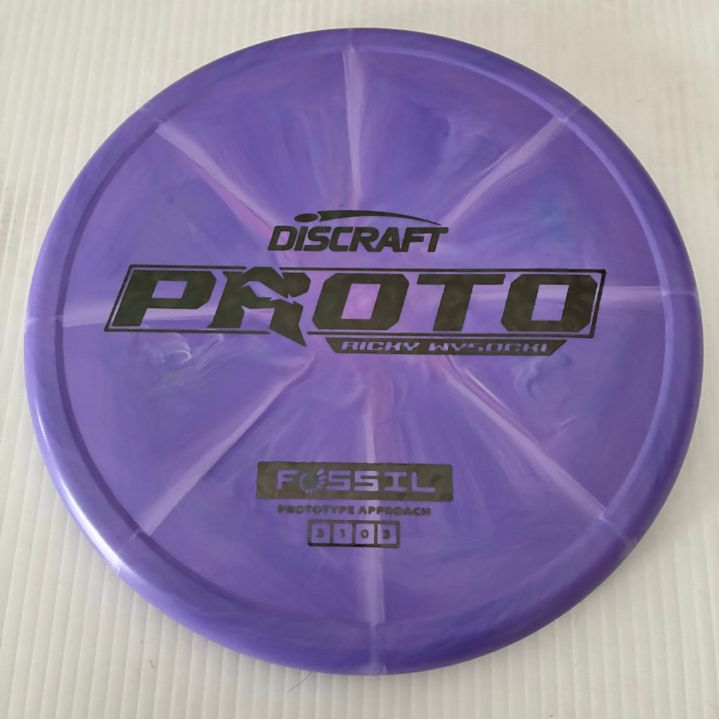 Discraft Ricky Wysocki Prototype Swirly CT Crazy Tuff Fossil 3/1/0/3