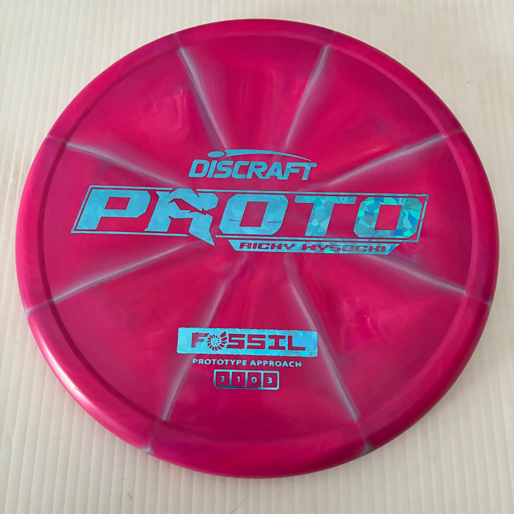 Discraft Ricky Wysocki Prototype Swirly CT Crazy Tuff Fossil 3/1/0/3