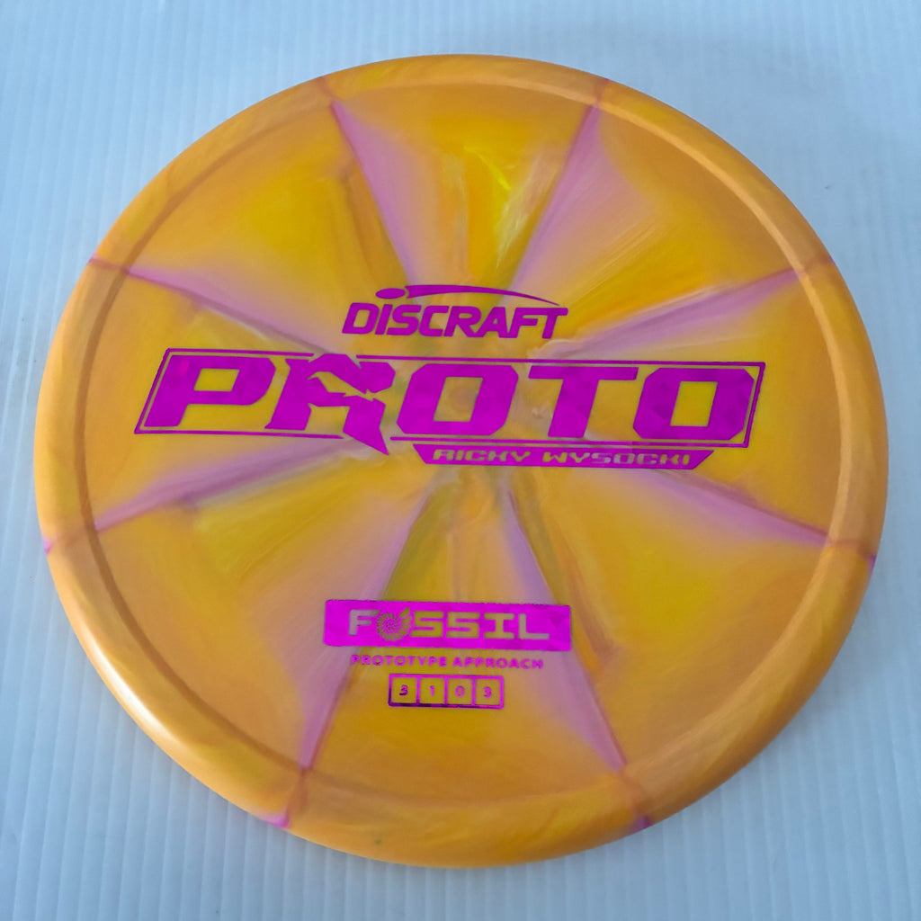 Discraft Ricky Wysocki Prototype Swirly CT Crazy Tuff Fossil 3/1/0/3