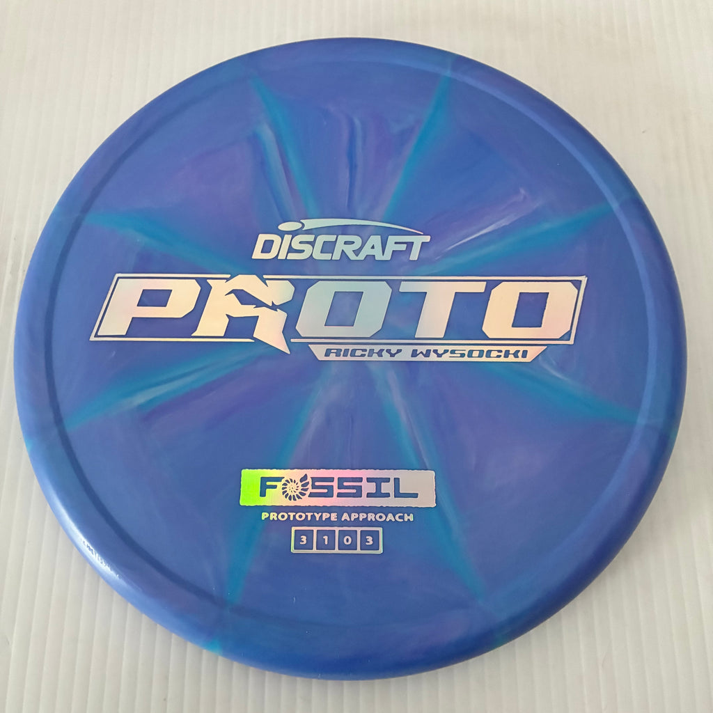Discraft Ricky Wysocki Prototype Swirly CT Crazy Tuff Fossil 3/1/0/3