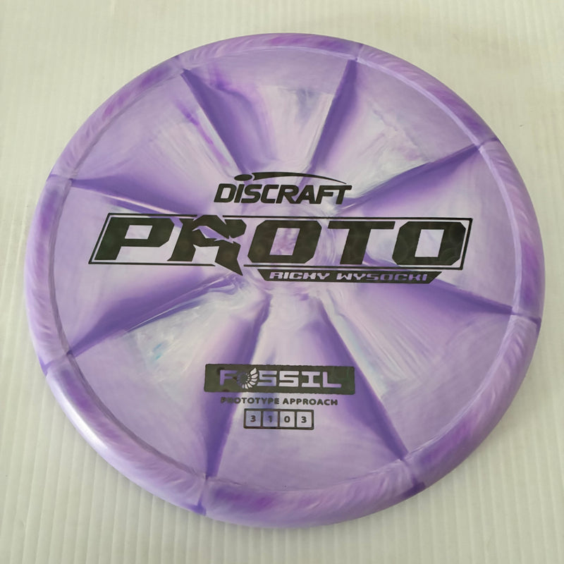 Discraft Ricky Wysocki Prototype Swirly CT Crazy Tuff Fossil 3/1/0/3