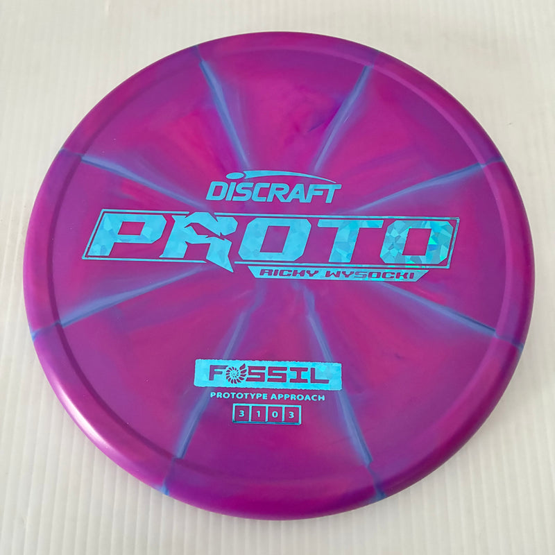Discraft Ricky Wysocki Prototype Swirly CT Crazy Tuff Fossil 3/1/0/3