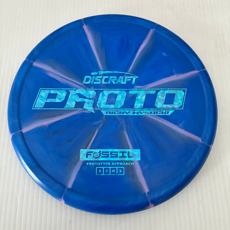 Discraft Ricky Wysocki Prototype Swirly CT Crazy Tuff Fossil 3/1/0/3