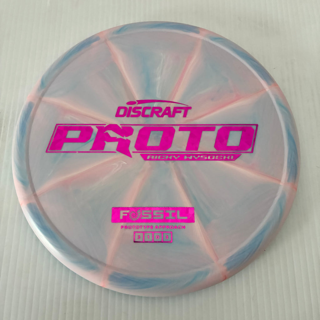 Discraft Ricky Wysocki Prototype Swirly CT Crazy Tuff Fossil 3/1/0/3