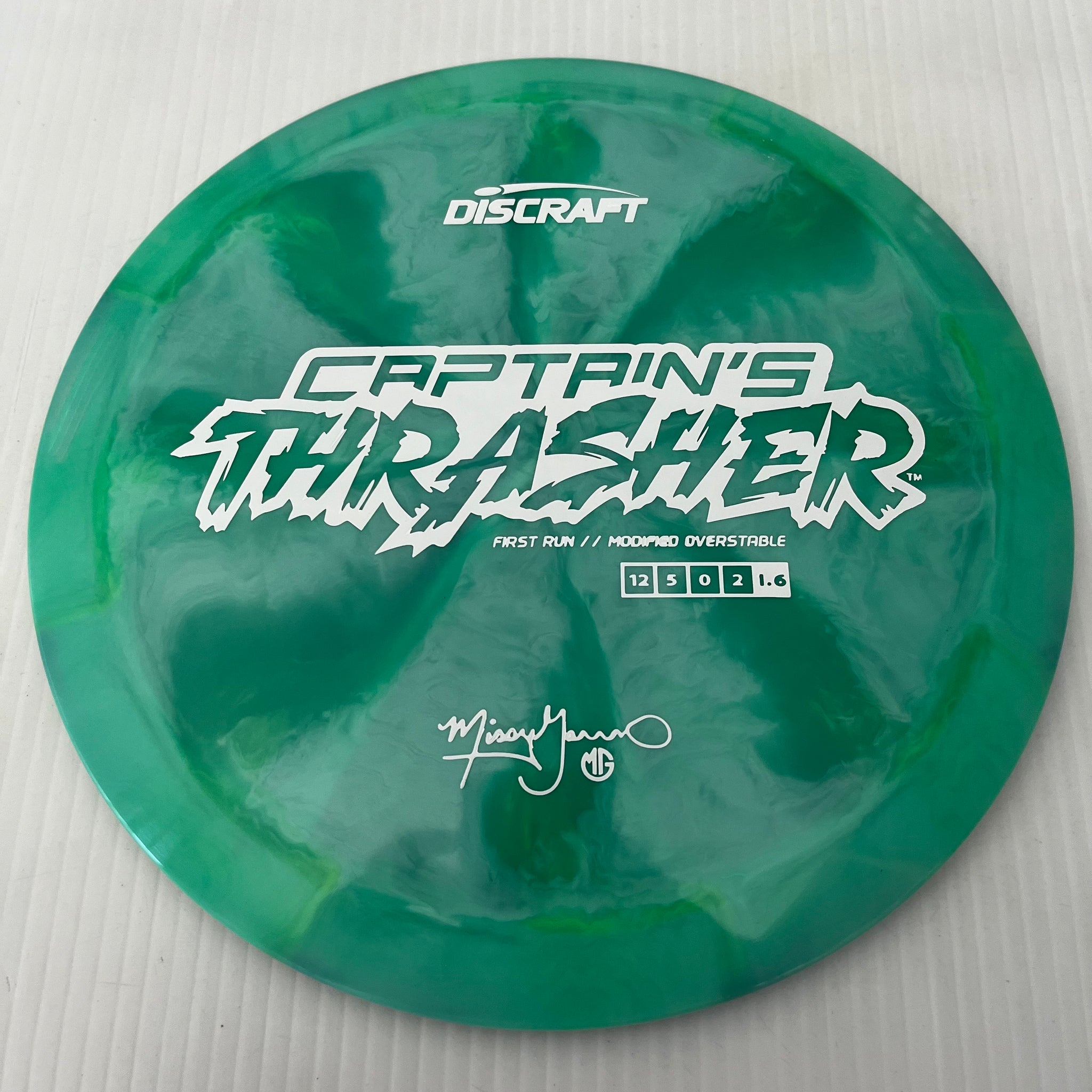 Discraft First Run Missy Gannon Swirly ESP Captain's Thrasher 12/5/0/2