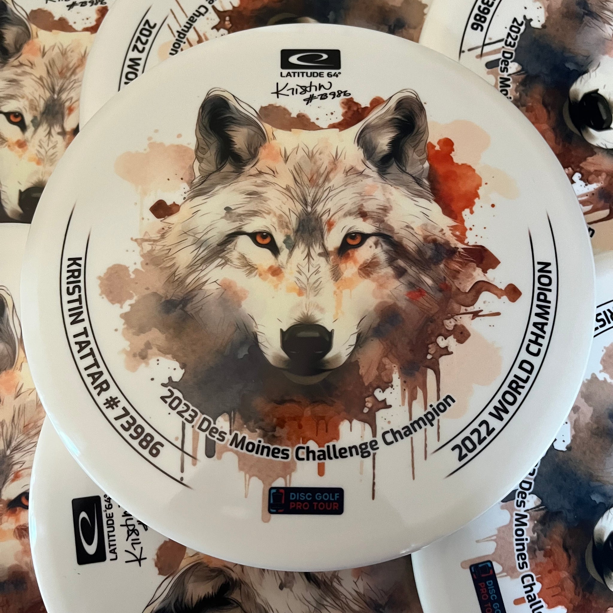 Latitude 64° Kristin Tattar 2023 DMC Champion Dye Max Gold Line Claymore 5/5/-1/1