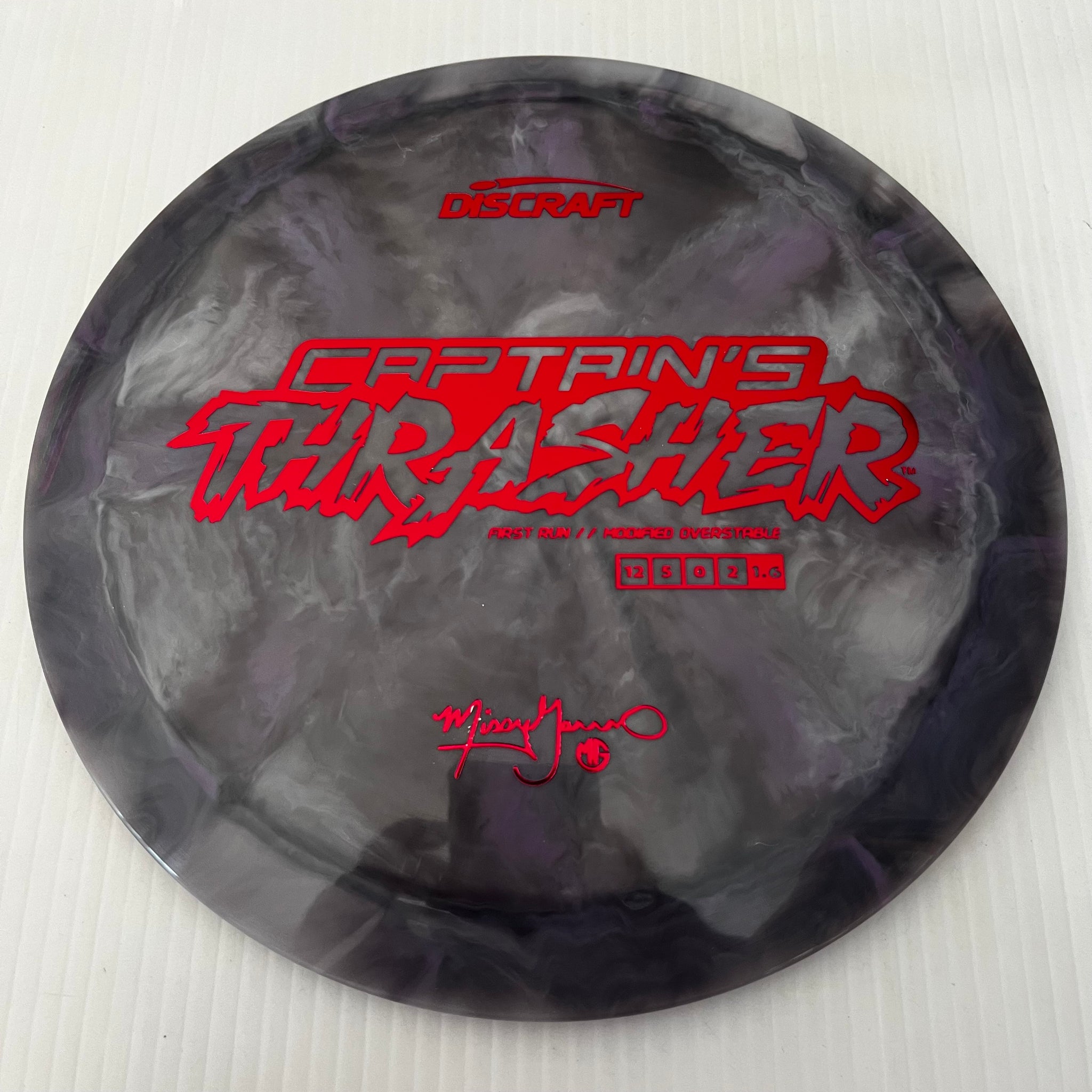 Discraft First Run Missy Gannon Swirly ESP Captain's Thrasher 12/5/0/2