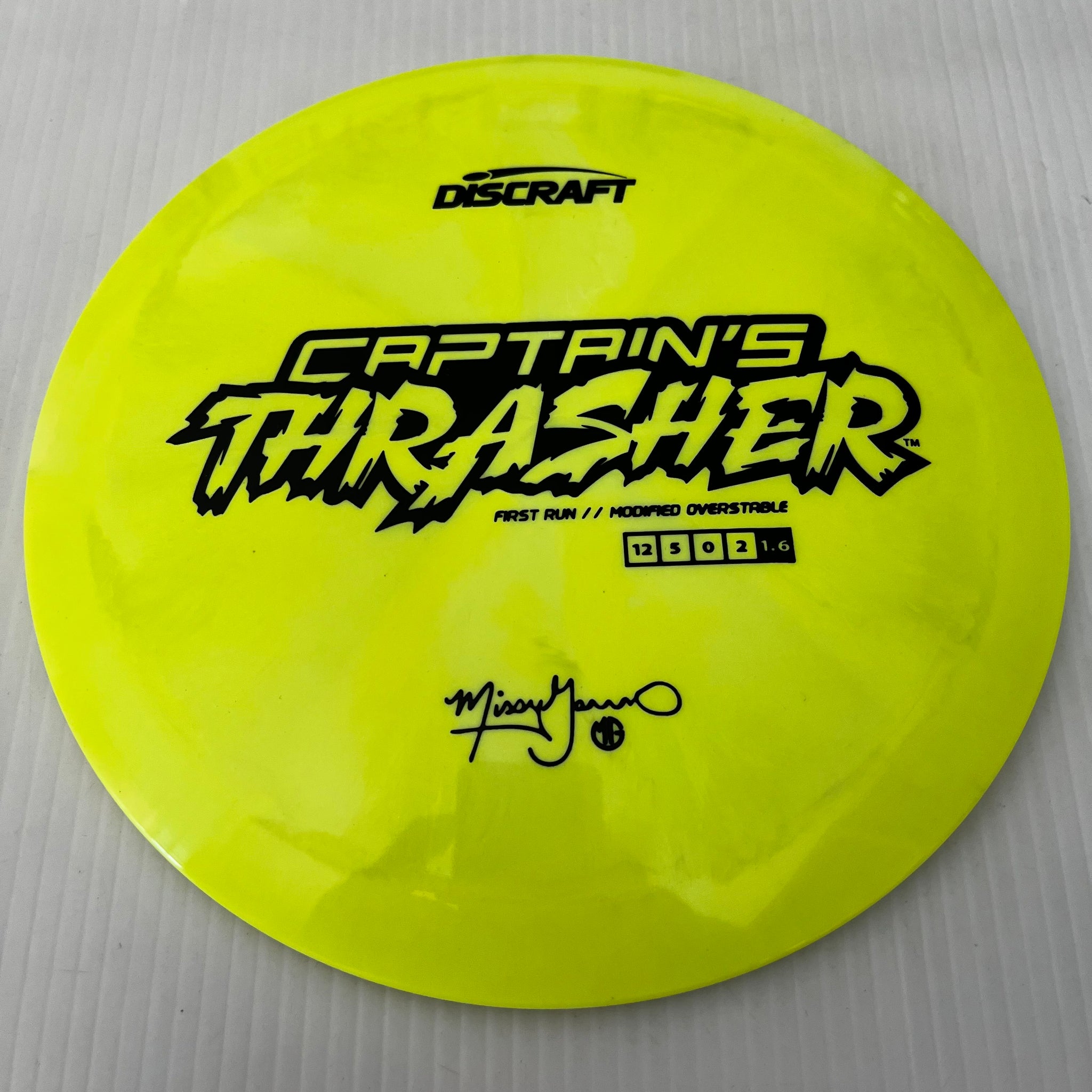Discraft First Run Missy Gannon Swirly ESP Captain's Thrasher 12/5/0/2