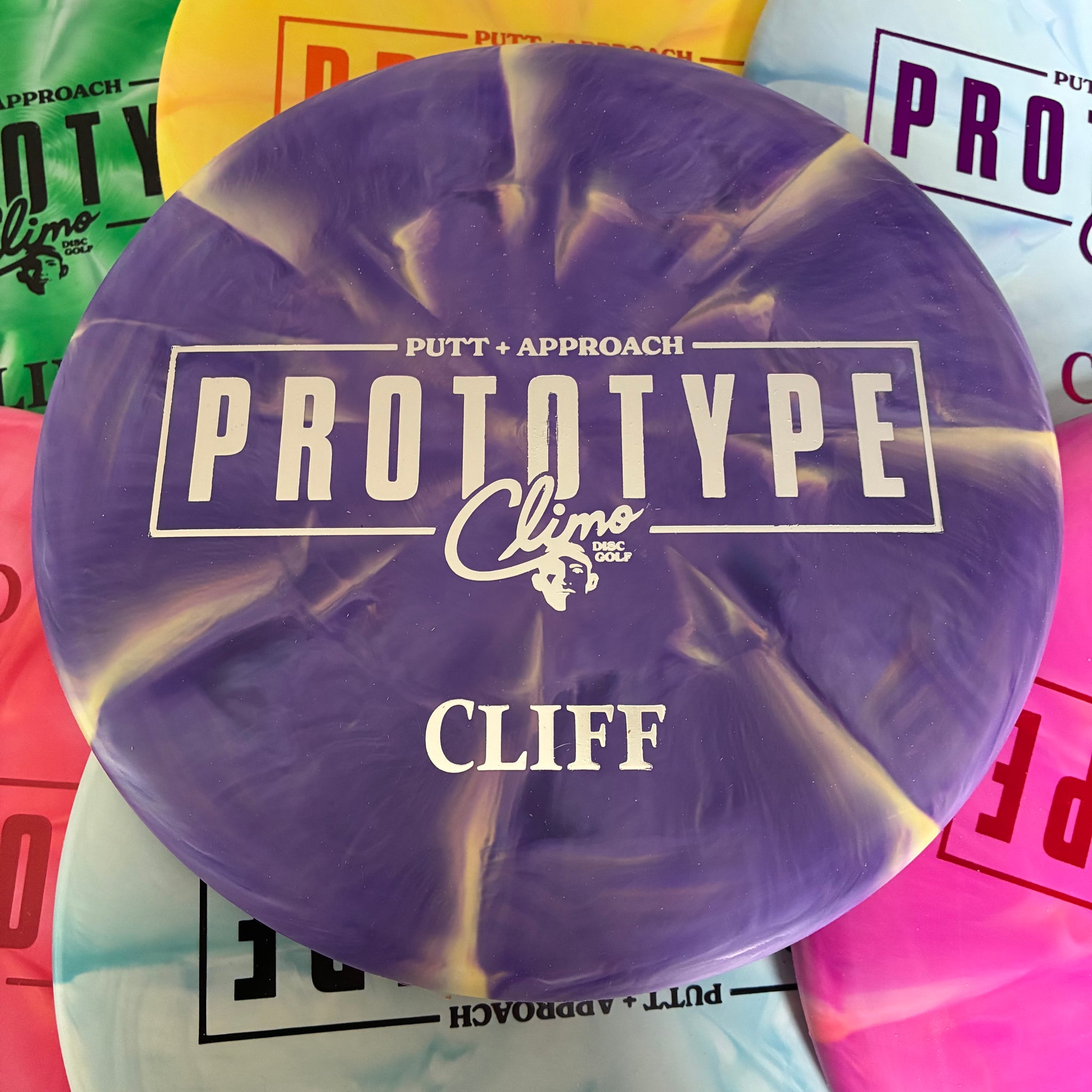 Climo Disc Golf Prototype Swirly Trophy Line Cliff 2/3/-1/0