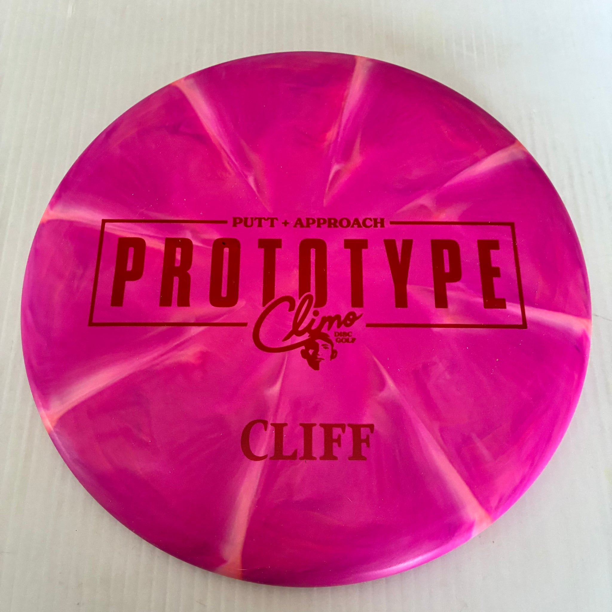Climo Disc Golf Prototype Swirly Trophy Line Cliff 2/3/-1/0