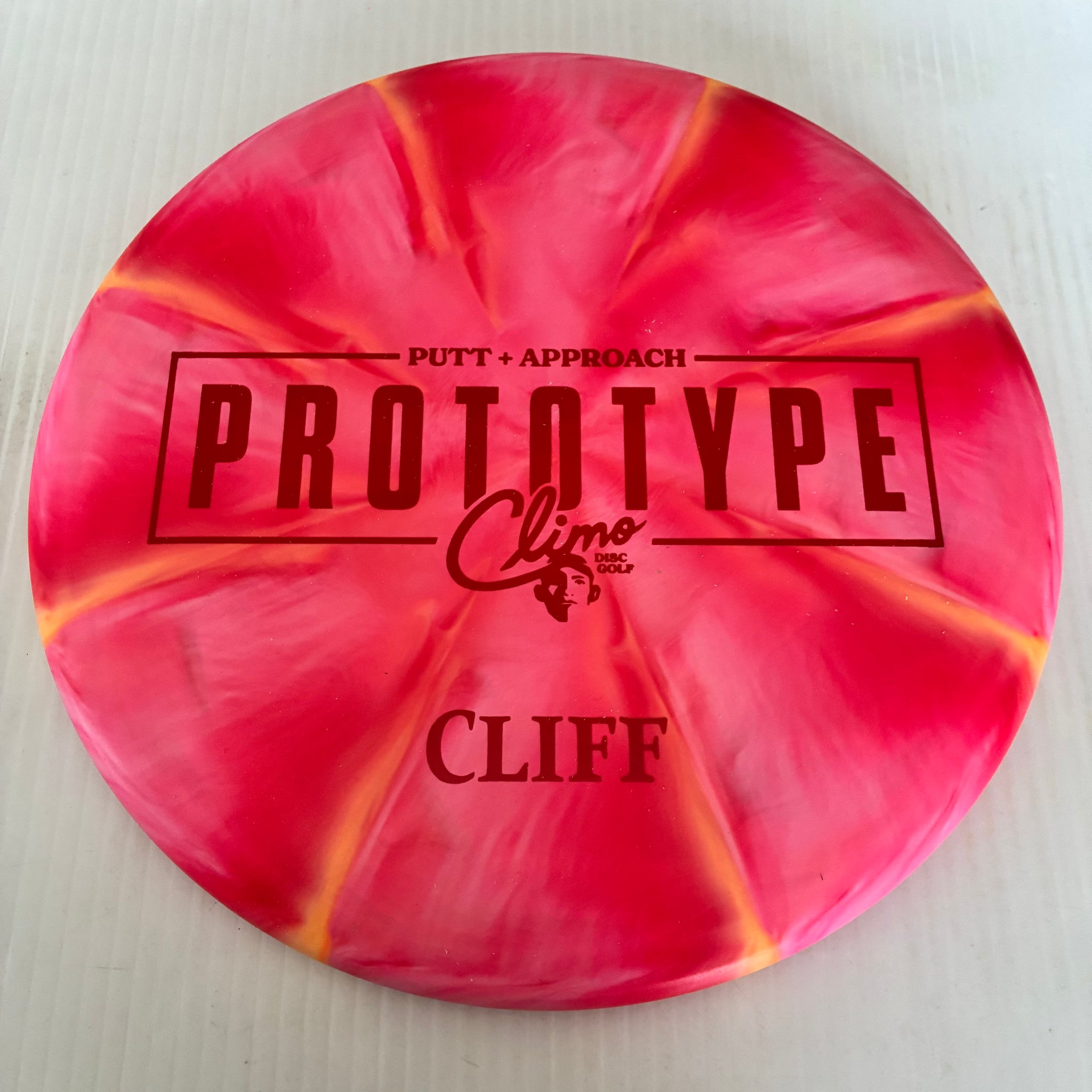 Climo Disc Golf Prototype Swirly Trophy Line Cliff 2/3/-1/0