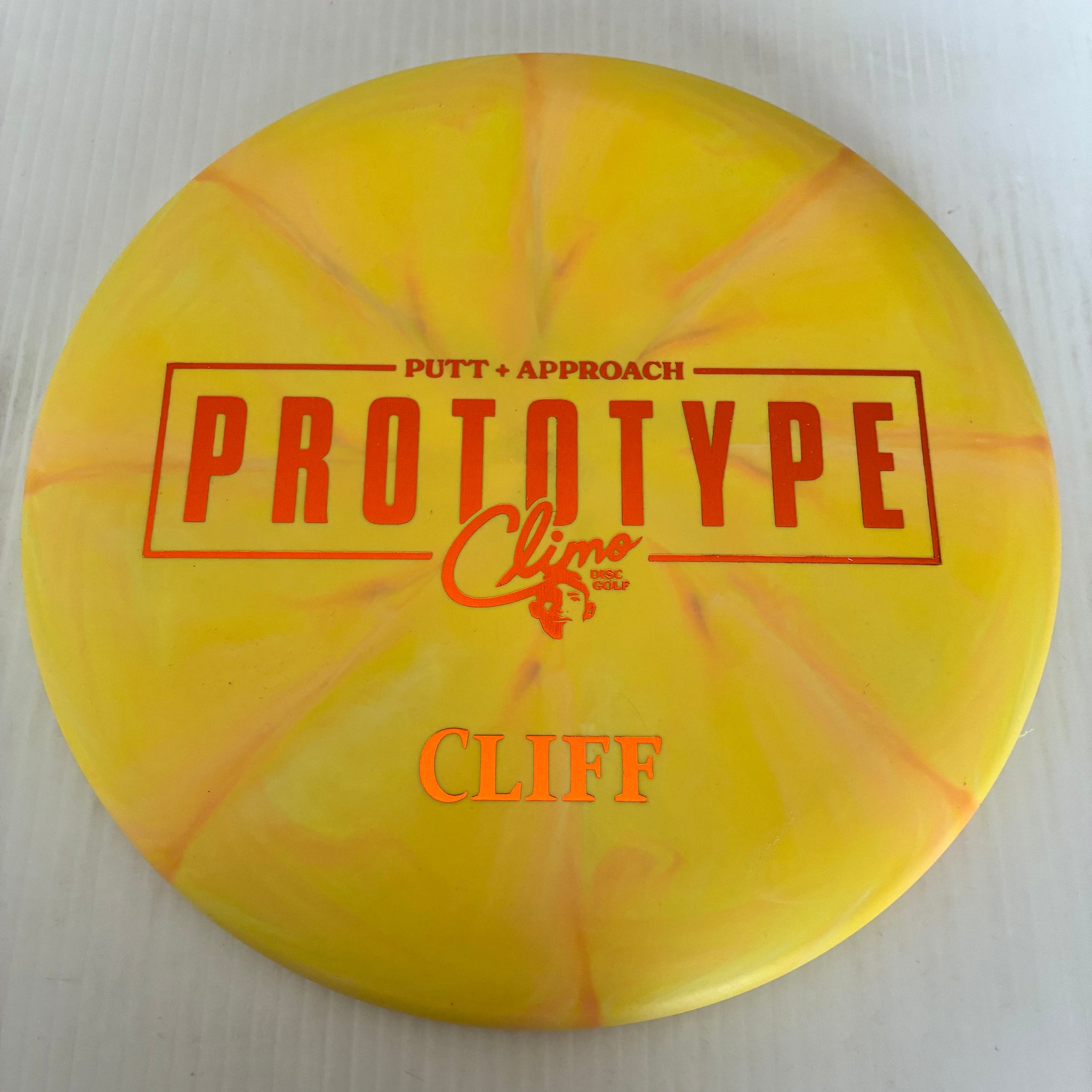 Climo Disc Golf Prototype Swirly Trophy Line Cliff 2/3/-1/0