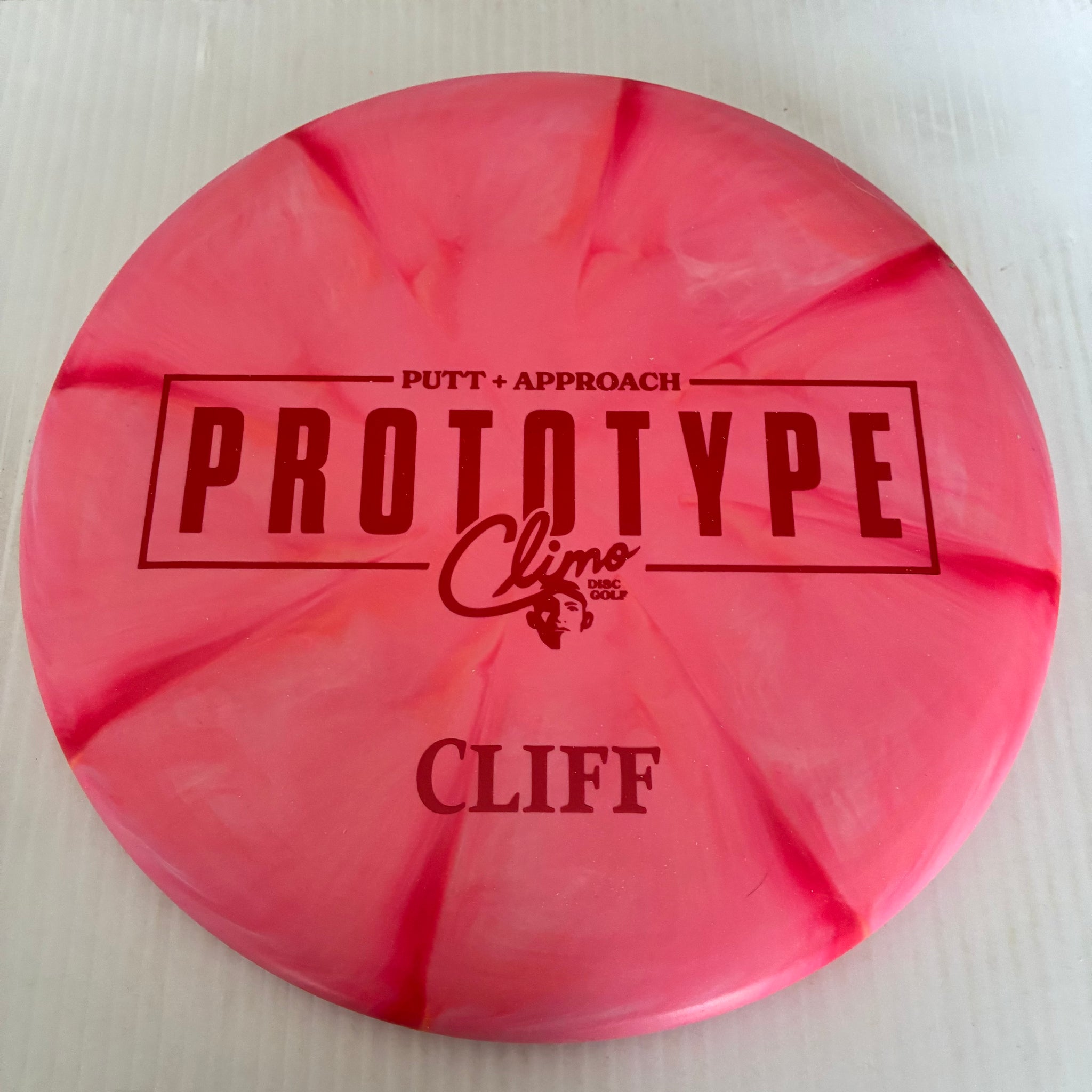 Climo Disc Golf Prototype Swirly Trophy Line Cliff 2/3/-1/0