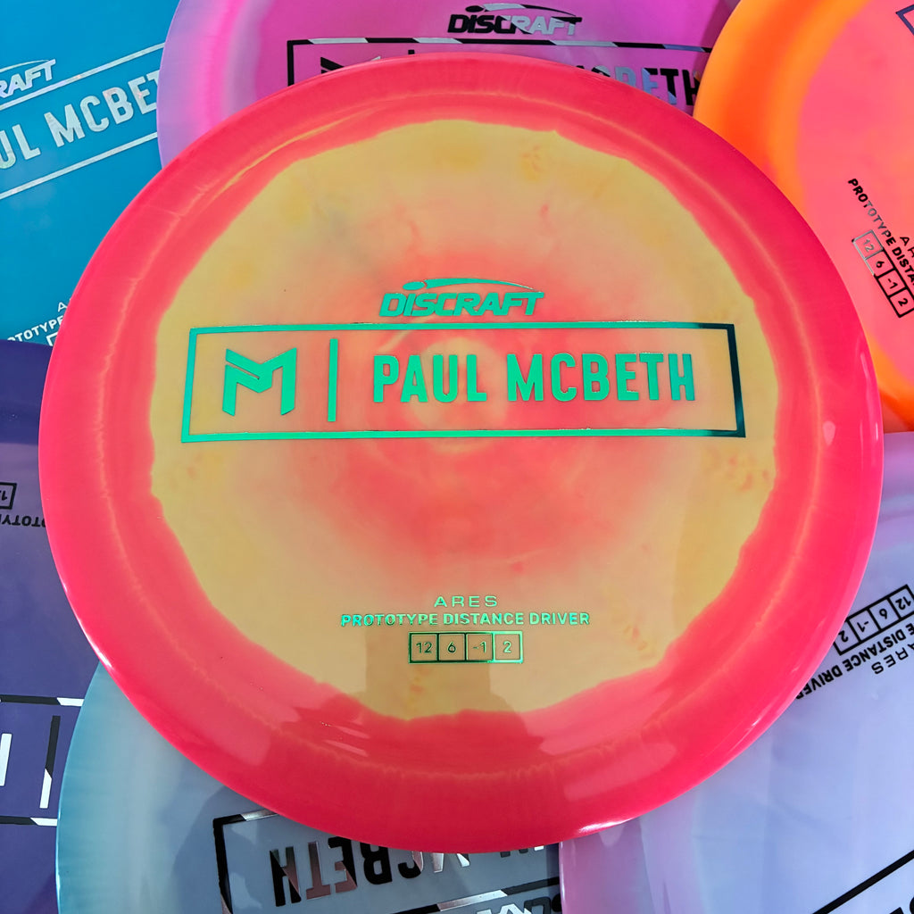 Discraft Paul McBeth Prototype Swirly ESP Ares 12/6/-1/2