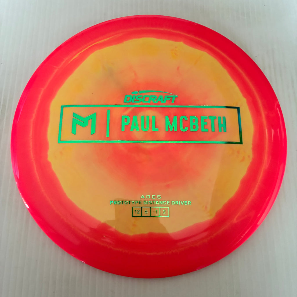 Discraft Paul McBeth Prototype Swirly ESP Ares 12/6/-1/2