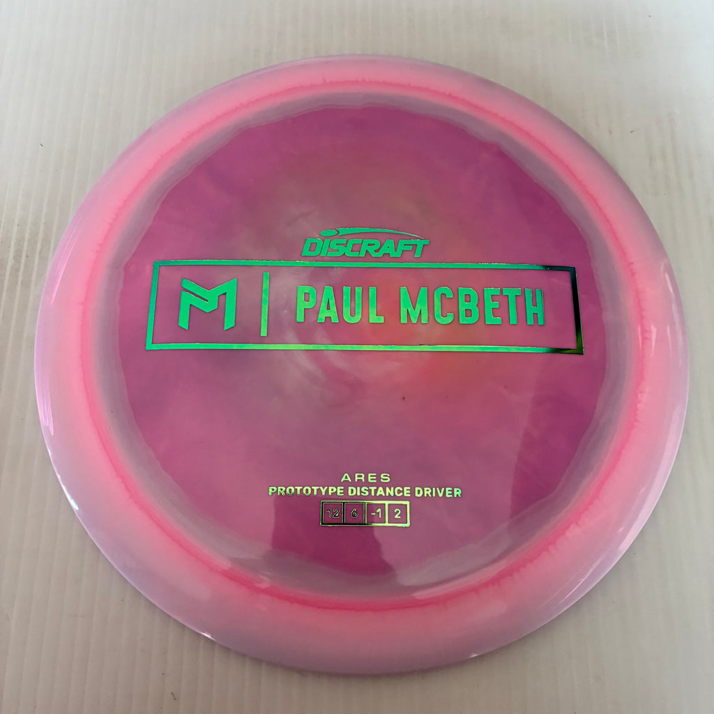 Discraft Paul McBeth Prototype Swirly ESP Ares 12/6/-1/2
