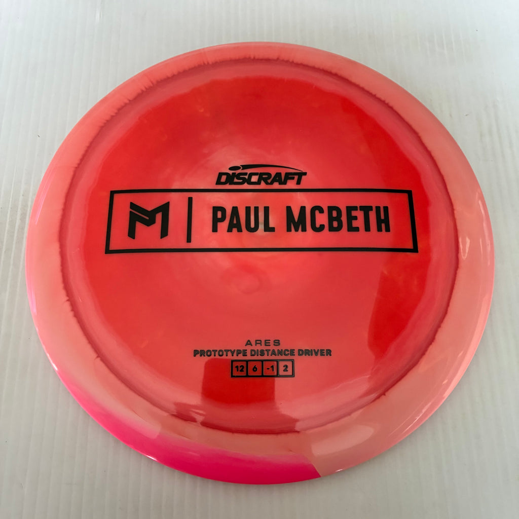 Discraft Paul McBeth Prototype Swirly ESP Ares 12/6/-1/2