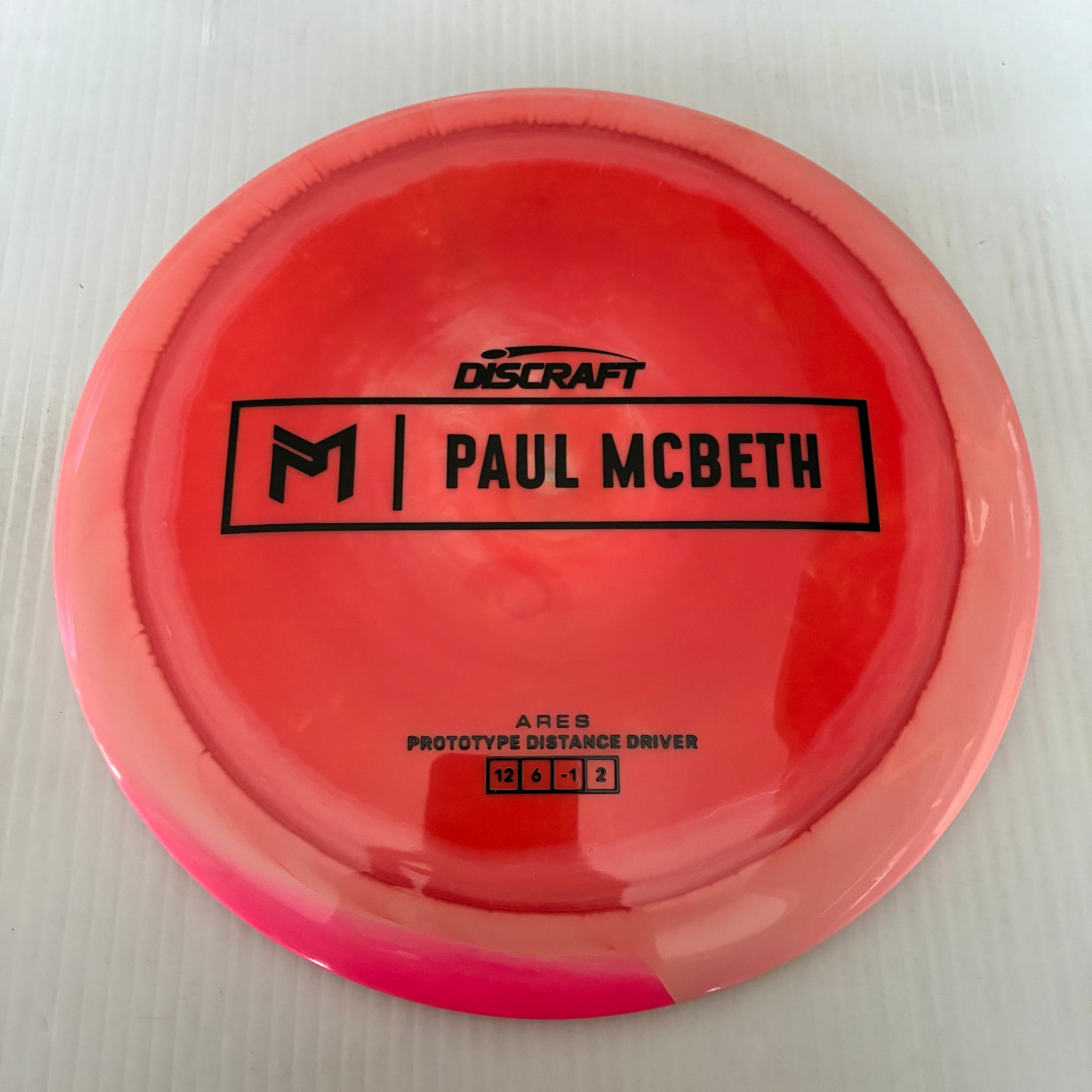Discraft Paul McBeth Prototype Swirly ESP Ares 12/6/-1/2