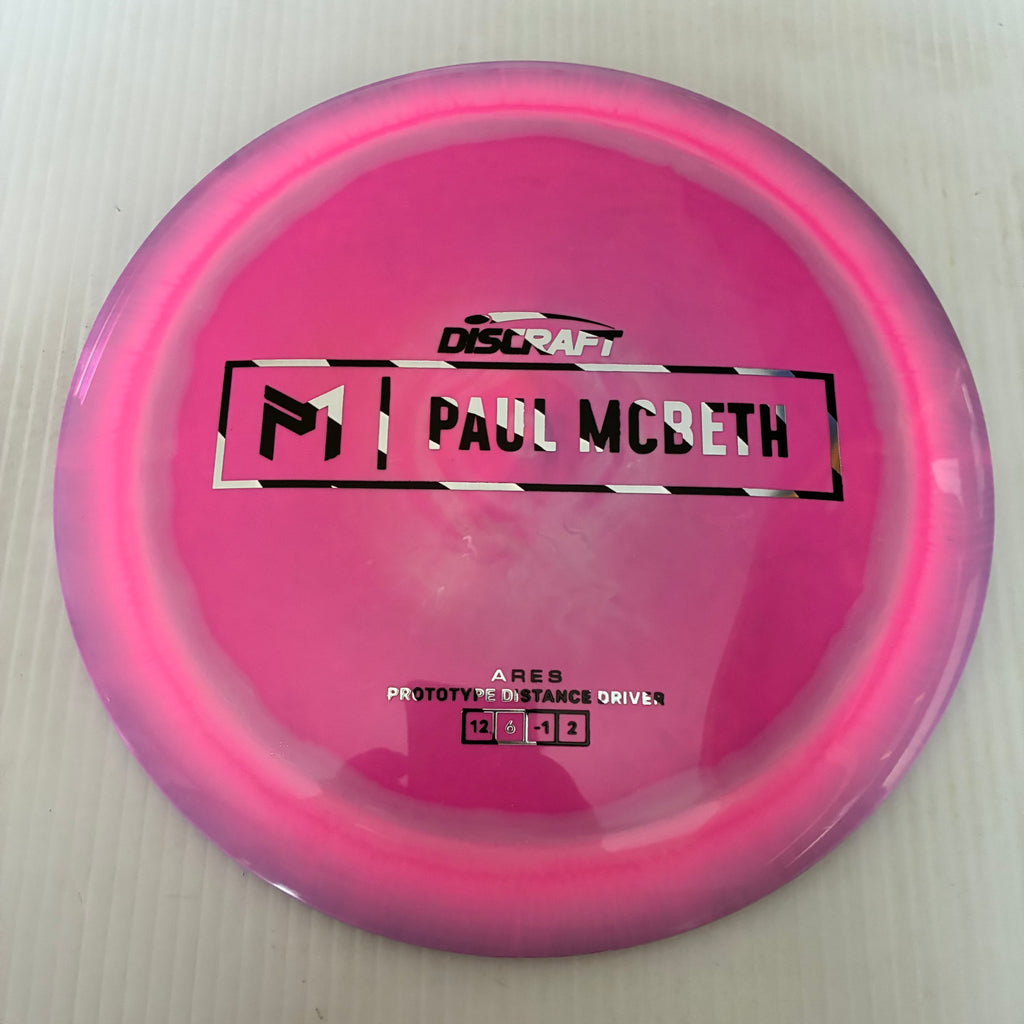 Discraft Paul McBeth Prototype Swirly ESP Ares 12/6/-1/2
