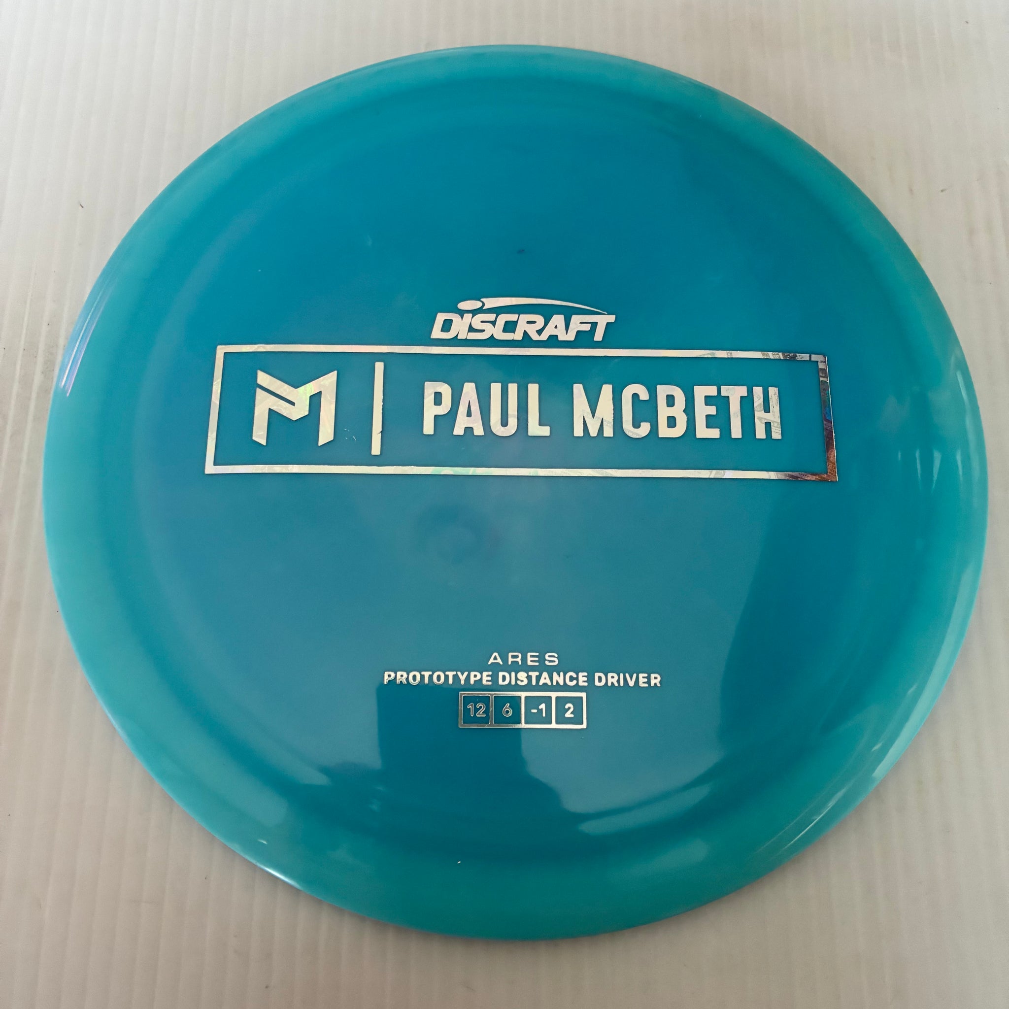 Discraft Paul McBeth Prototype Swirly ESP Ares 12/6/-1/2