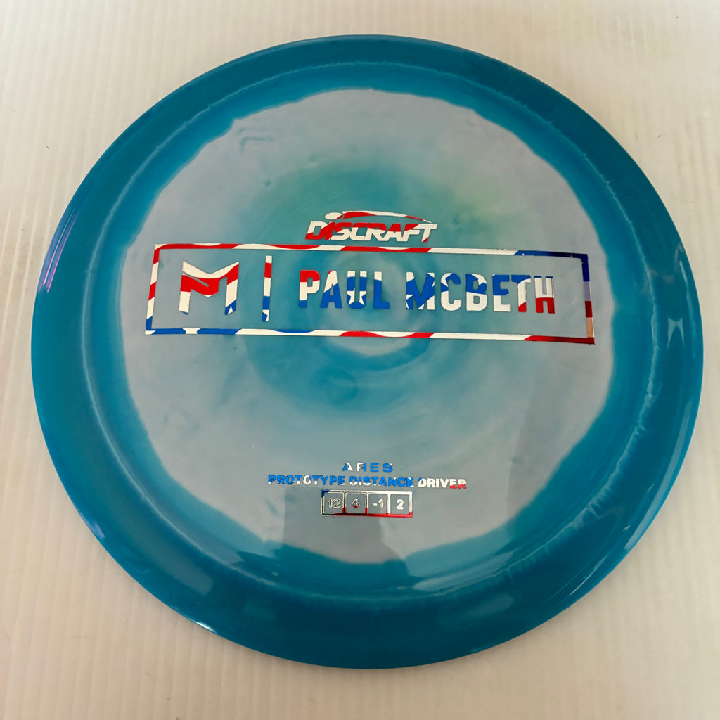 Discraft Paul McBeth Prototype Swirly ESP Ares 12/6/-1/2
