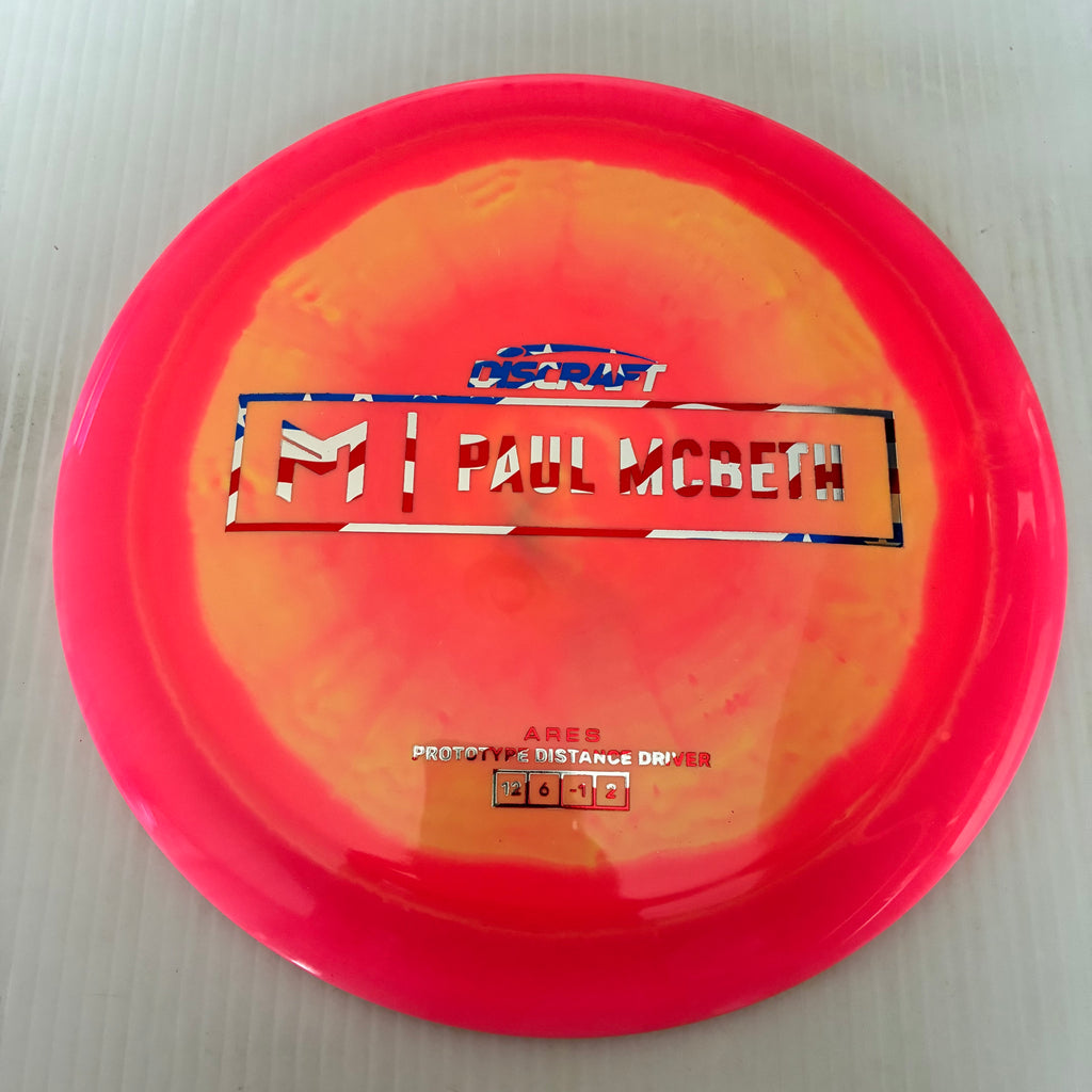 Discraft Paul McBeth Prototype Swirly ESP Ares 12/6/-1/2