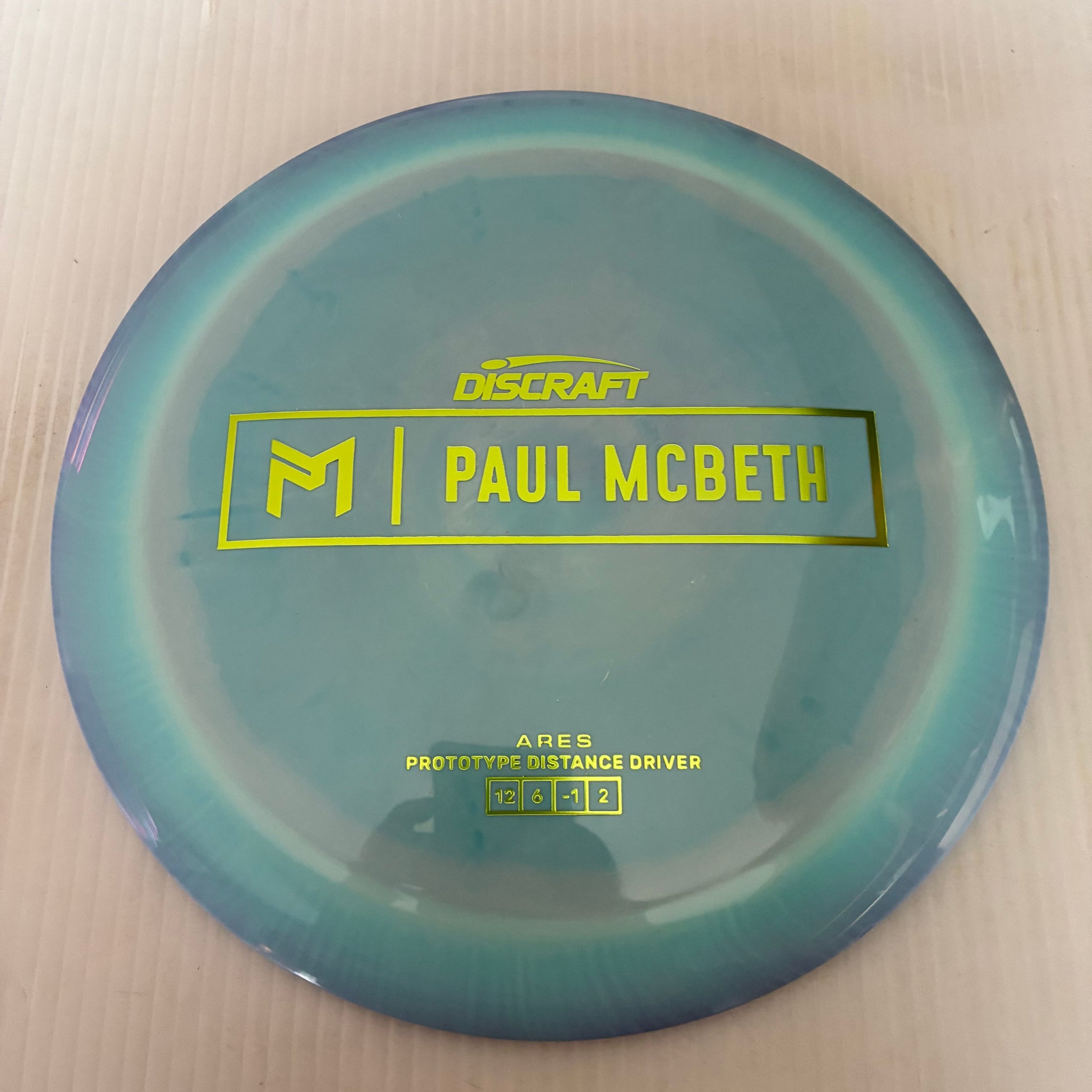 Discraft Paul McBeth Prototype Swirly ESP Ares 12/6/-1/2