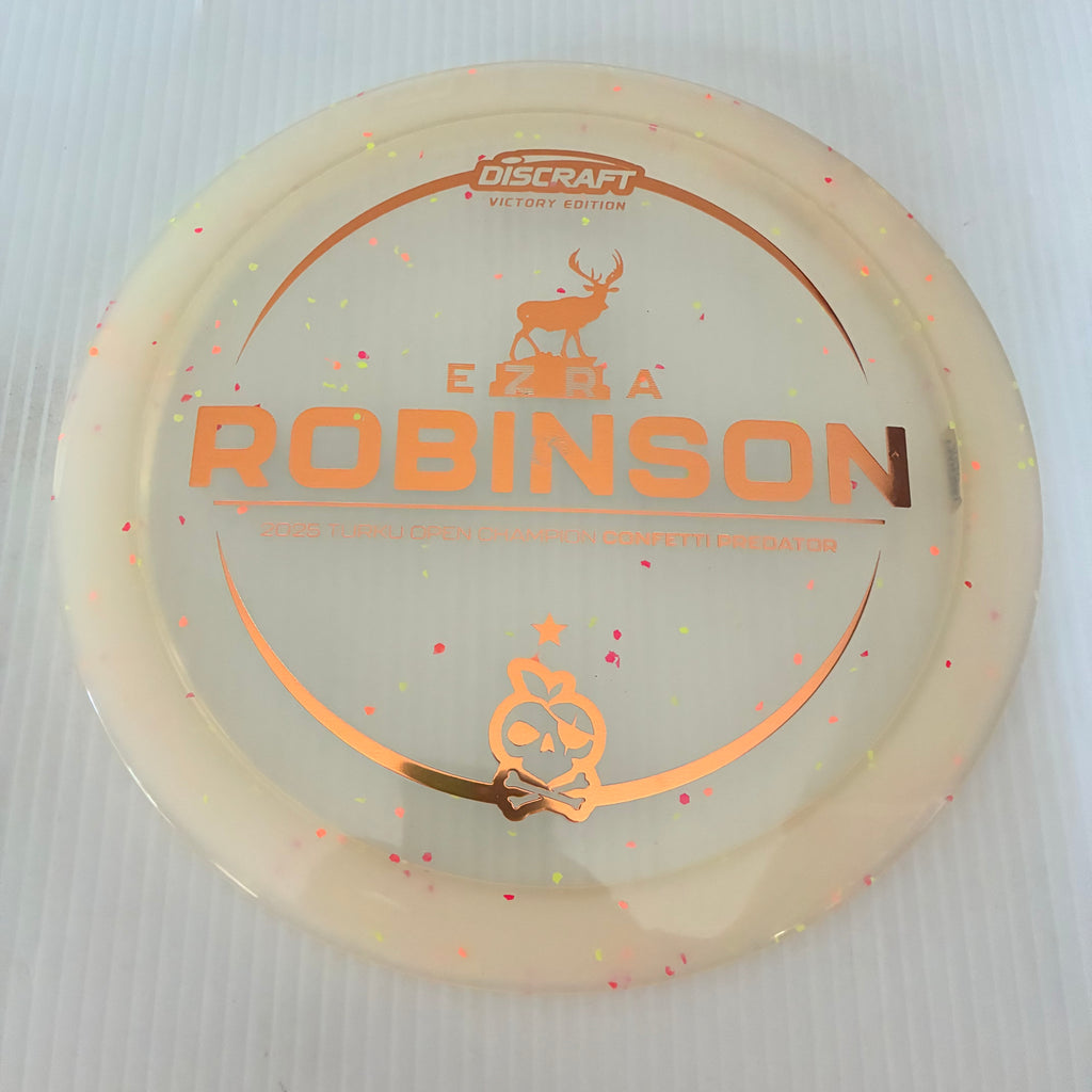 Discraft 2025 Ezra Robinson Turku Open Champion Confetti Z Predator 9/5/1/4