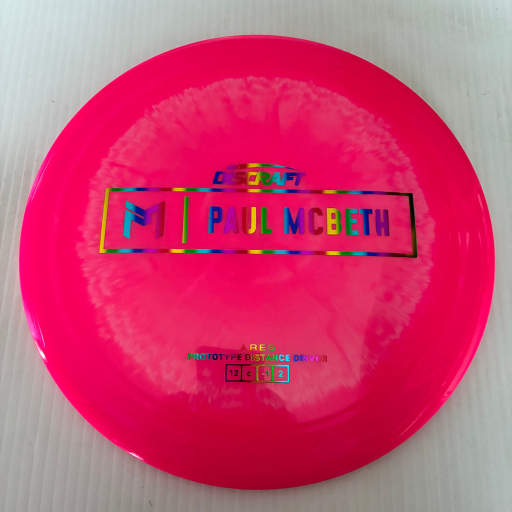 Discraft Paul McBeth Prototype Swirly ESP Ares 12/6/-1/2