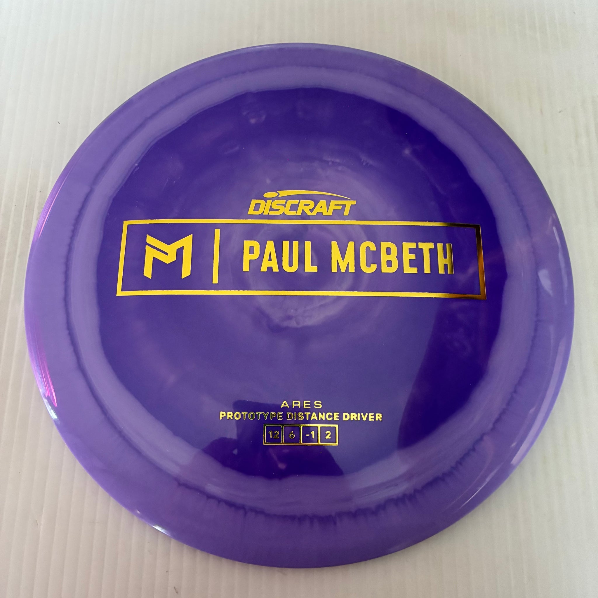Discraft Paul McBeth Prototype Swirly ESP Ares 12/6/-1/2