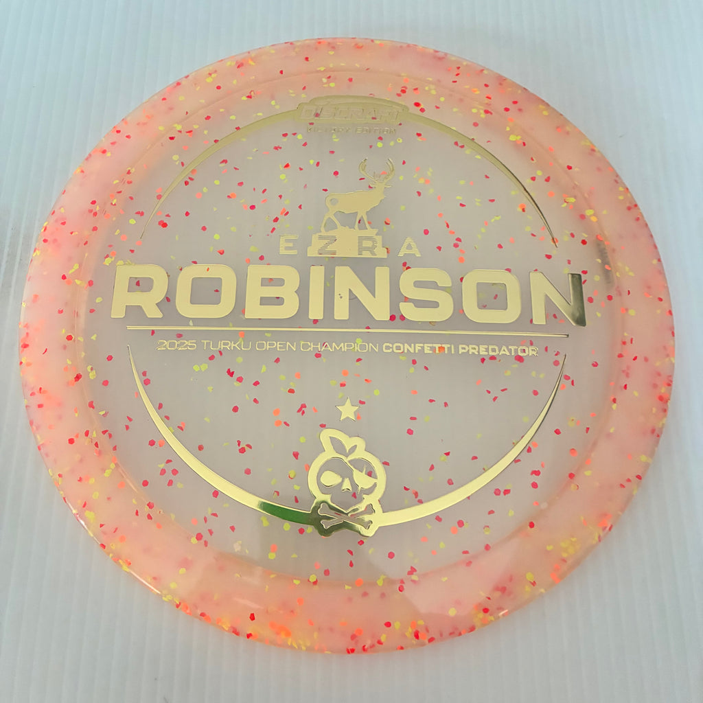 Discraft 2025 Ezra Robinson Turku Open Champion Confetti Z Predator 9/5/1/4