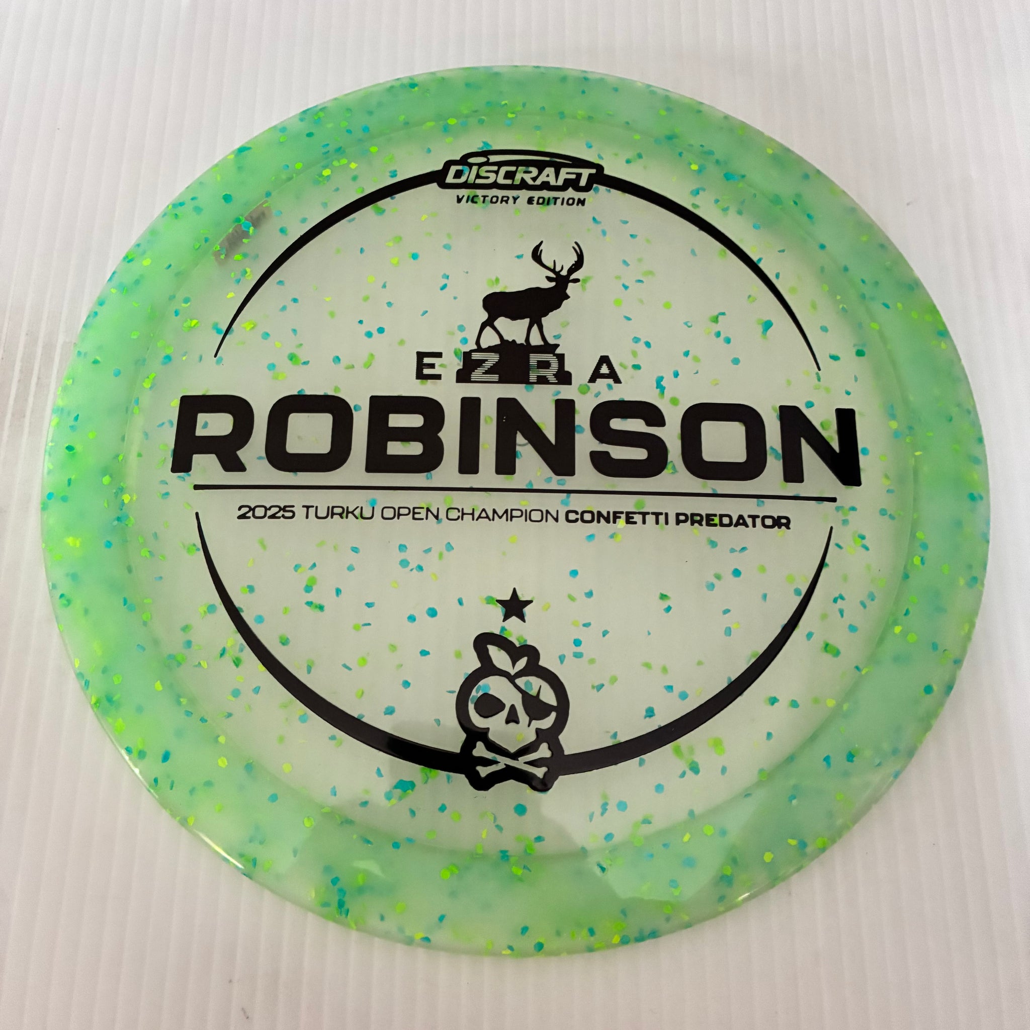 Discraft 2025 Ezra Robinson Turku Open Champion Confetti Z Predator 9/5/1/4