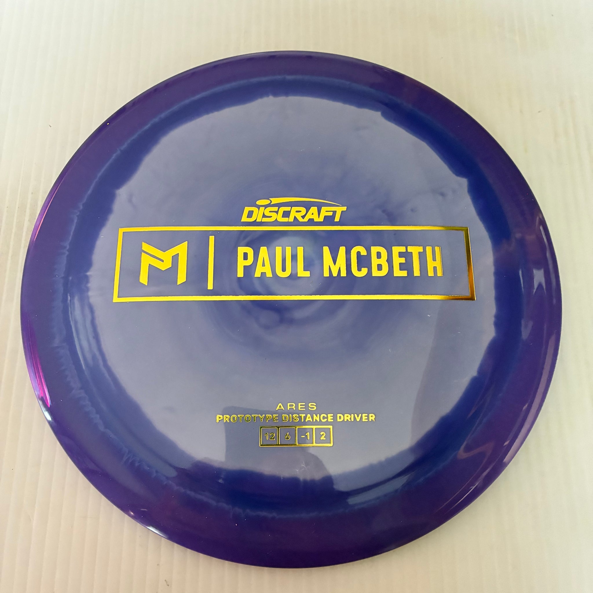 Discraft Paul McBeth Prototype Swirly ESP Ares 12/6/-1/2