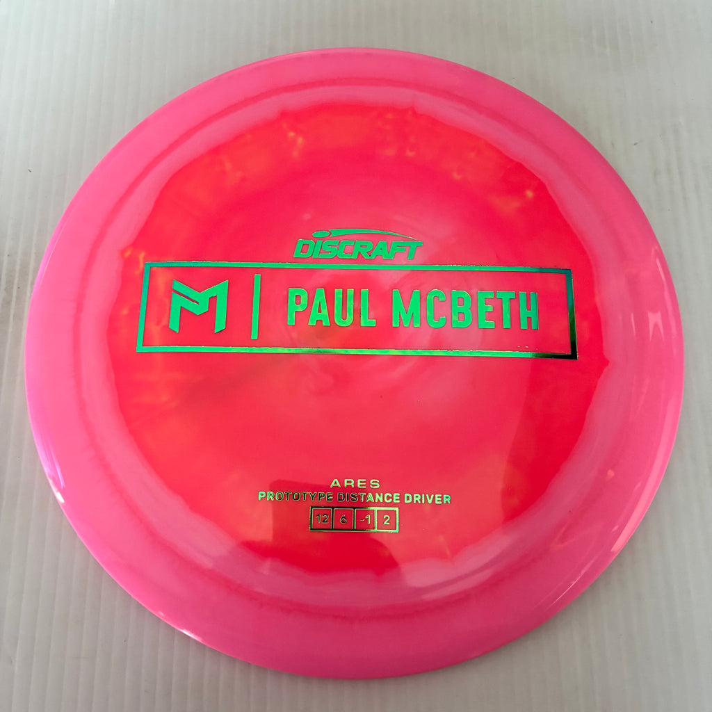 Discraft Paul McBeth Prototype Swirly ESP Ares 12/6/-1/2