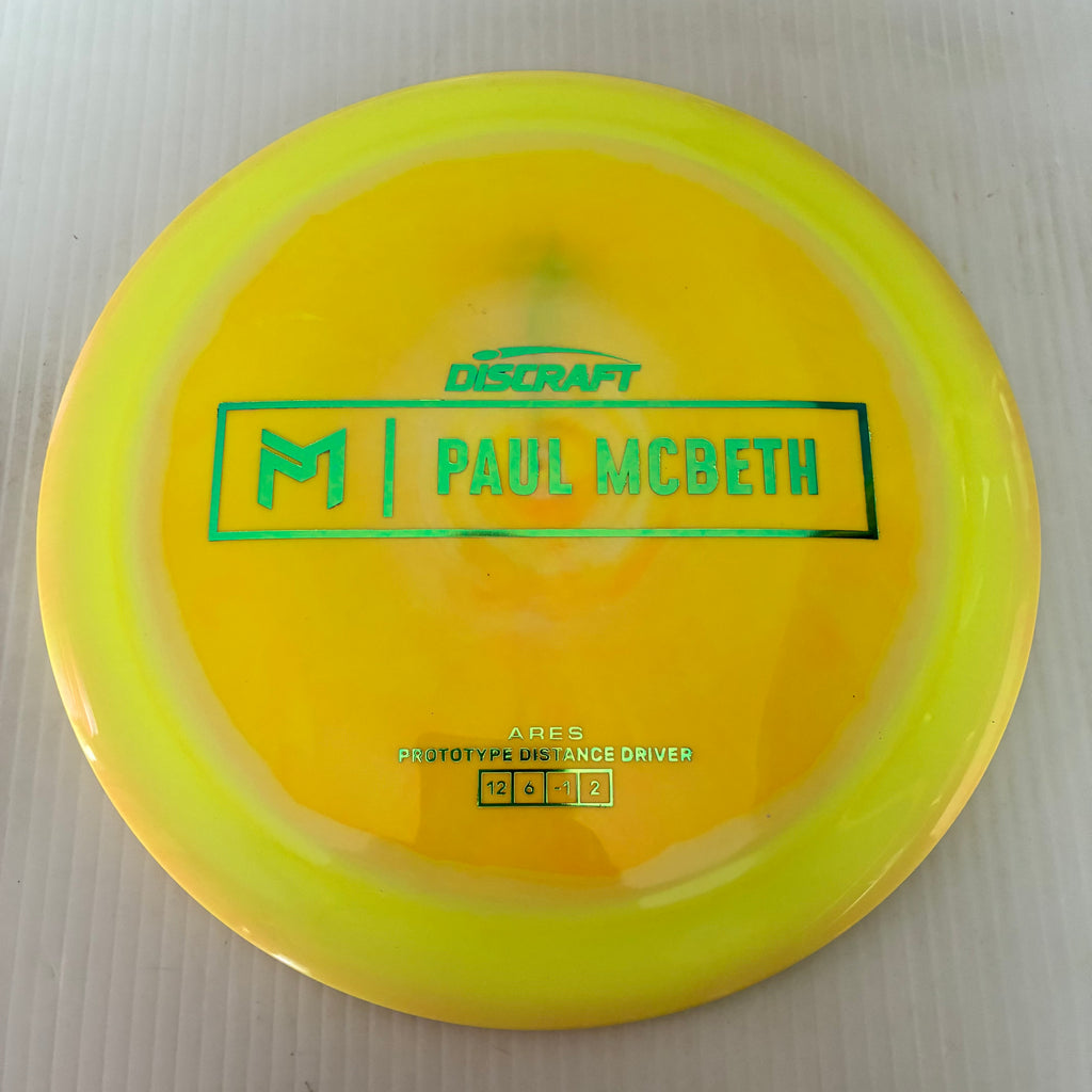 Discraft Paul McBeth Prototype Swirly ESP Ares 12/6/-1/2