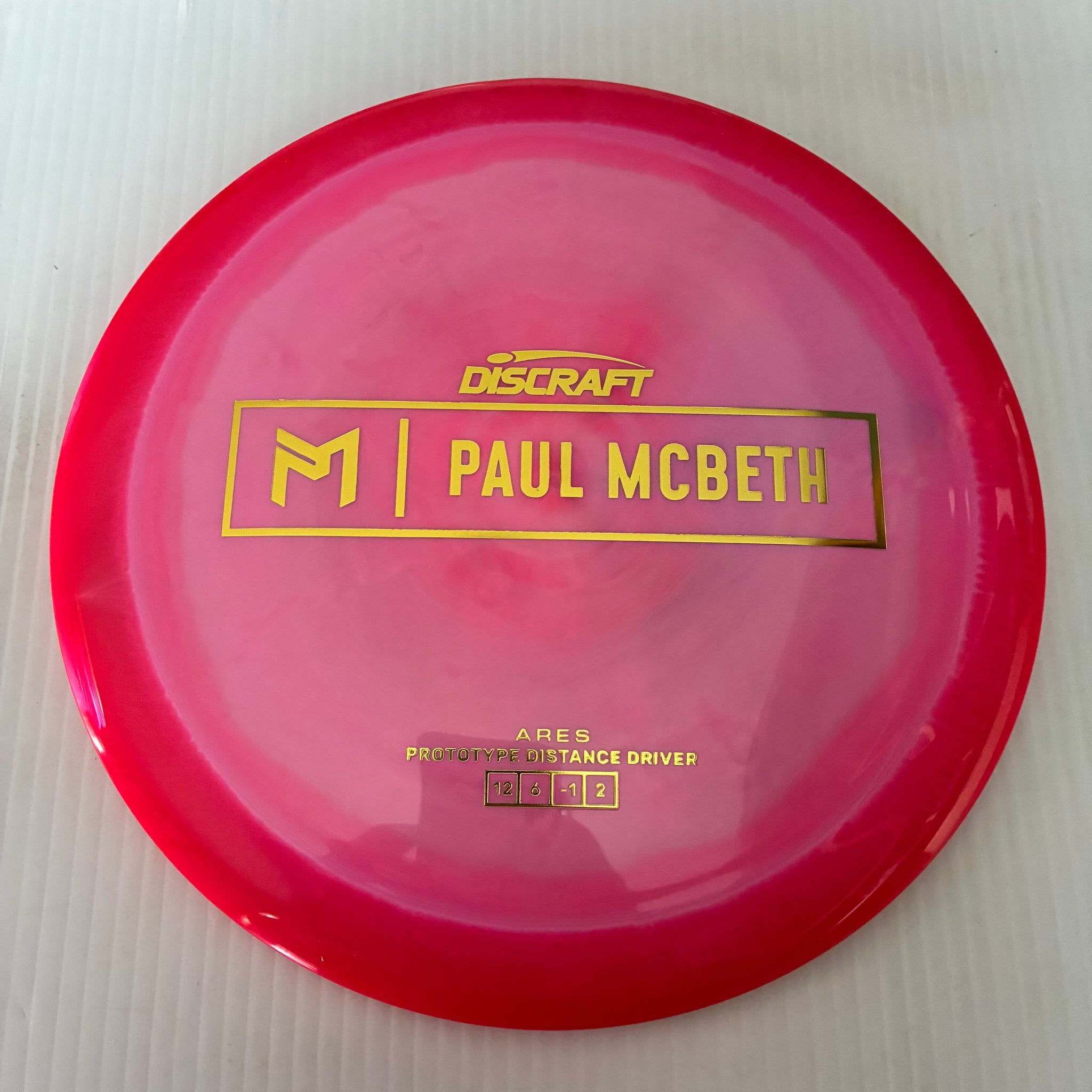 Discraft Paul McBeth Prototype Swirly ESP Ares 12/6/-1/2