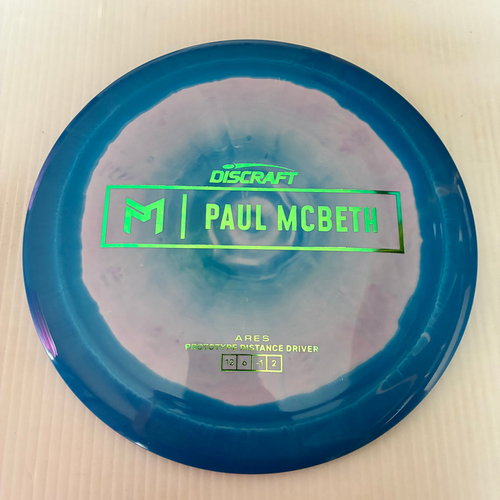 Discraft Paul McBeth Prototype Swirly ESP Ares 12/6/-1/2