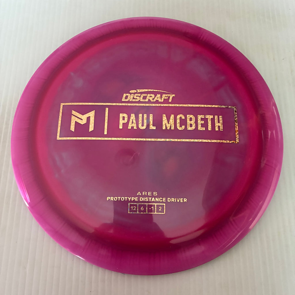 Discraft Paul McBeth Prototype Swirly ESP Ares 12/6/-1/2